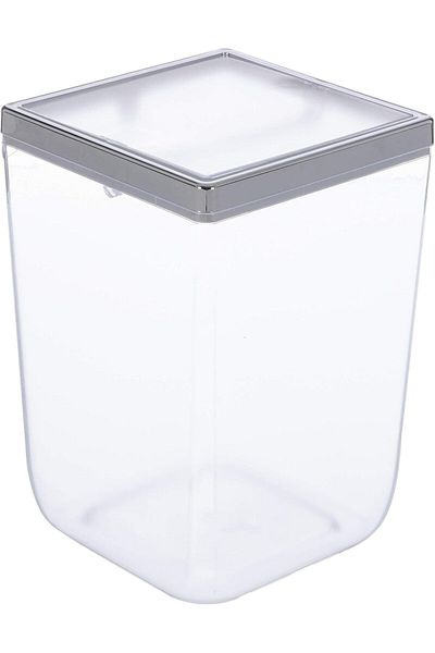 STOREMAX Mu-Artshop M-Sa13-16 Biga Trash Can Transparent Chrome Tnca 871301