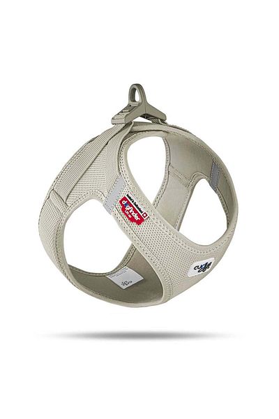 Curli Vest Chest Collar Clasp Air-mesh Beige 3xs
