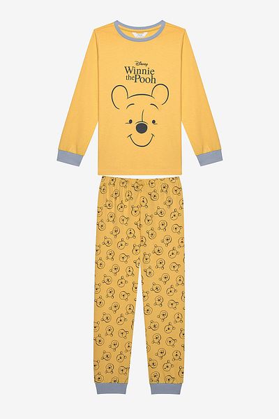 Penti Cotton Unisex Winnie Pooh Yellow Pajama Set