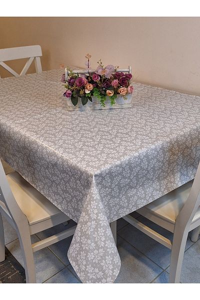 Başak Ev Tekstili Fiber PVC Oilcloth - Patterned Removable Tablecloth