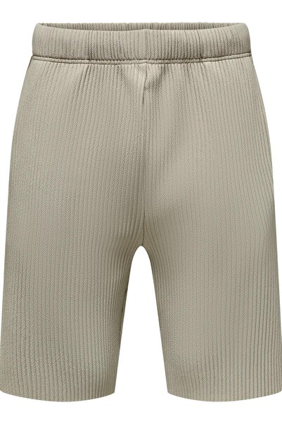 Only & Sons Onsasher Rlx Πλισέ Σορτς Χακί