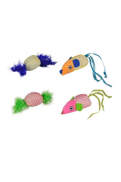 Flamingo Fabric Double Cat Toy