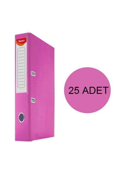 Noki Office Folder Plastic Narrow Pink 25 Pieces