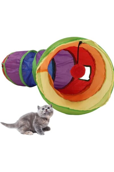 ZS DEMİR Cat Play Tunnel 125 cm