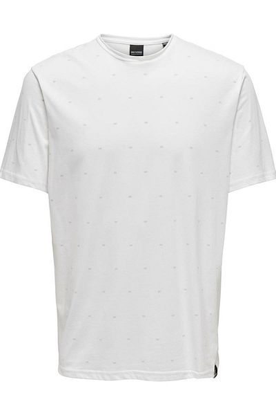 Only & Sons ONSMYRON LIFE REG SS DITSY TEE - 22029480 Π.ΛΕΥΚΟ