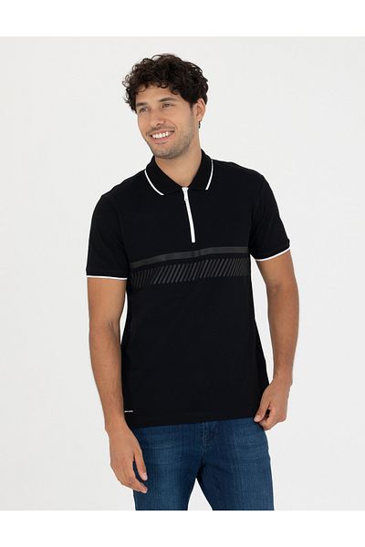 Pierre Cardin Μαύρο Slim Fit T-shirt