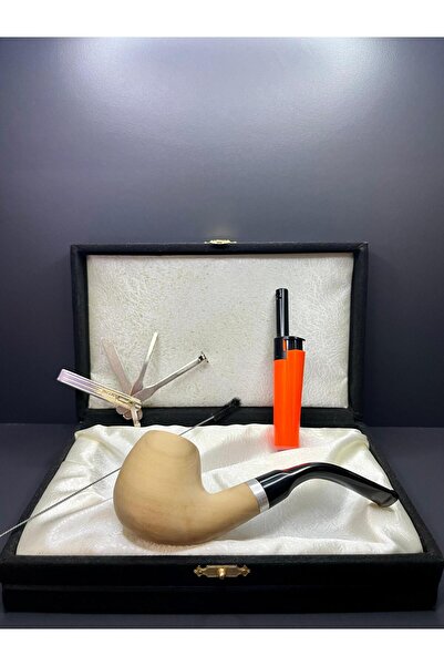 Pipsan Özel Kutulu Orijinal Ardıç Ağacı Pipo Set (Pipo Çakmağı, Pipo Kaşığı, Temizleme Aparatı)