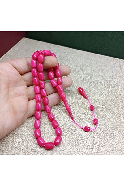Selderesi Pembe Hamur Sistem Püsküllü Sıkma Kehribar Selim Canlı Tesbih
