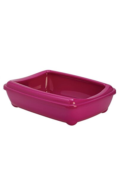 Moderna Aristo Kedi Tuvalet Kabı Ringli Büyük 50 Cm Fuşya