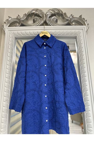 Invee INVEE 7019 - Cămașă Indigo Hole lucrată manual