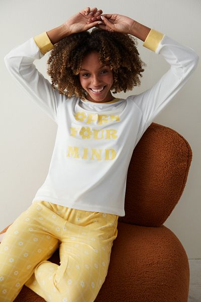 Penti Multicolored Open Mind Thermal Pajama Set