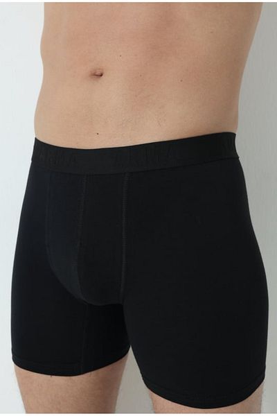 Gutiero Boxeri negri pentru bărbați - bumbac Arma, Lycra, picior lung, pachet de 3