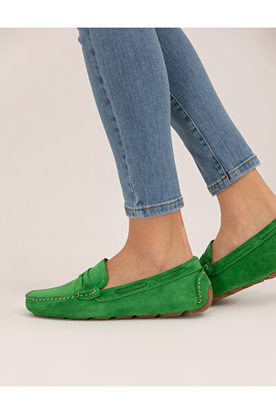 Pierre Cardin Yeşil Süet Deri Loafer 50269899-VR055