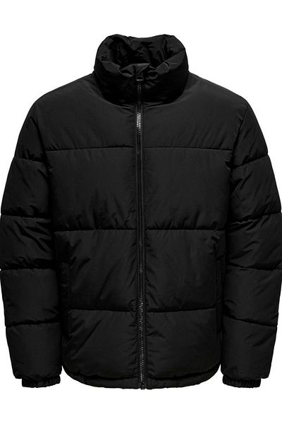 Only & Sons Onsmelvin Black Puffer Jacket - Otw Vd Lifefilm