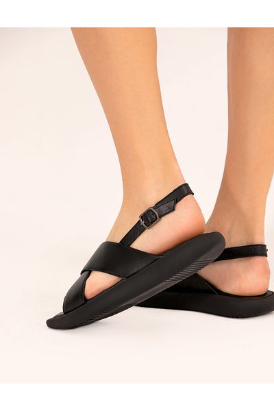 Pierre Cardin Black Leather Sandals 50269963 -Vr046