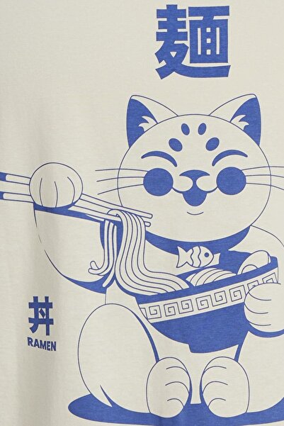 Jack & Jones JACK&JONES JORTOKYO MARKET TEE SS CREW ΚΑΡΔΙΑ TG LN 12256932 ΚΡΕΜΑ