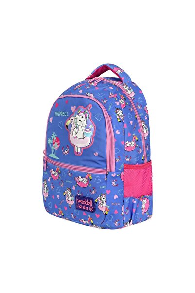 Waddell Unicorn Patterned Licensed Primary School Bag with Lunch Bag 24205