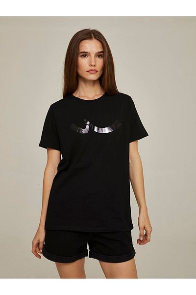 Ltb Black T-shirt with Shiny Logo