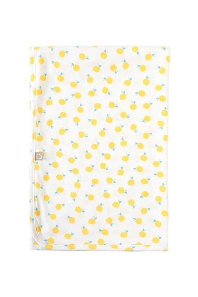 Boumini 80X80 cm Lemon Yellow 100% Cotton Double Layer Baby Blanket