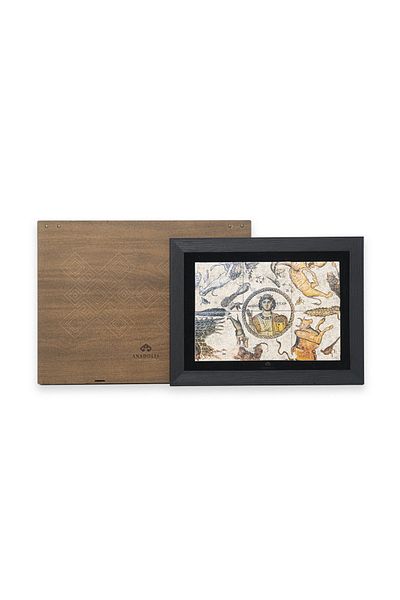 Anadolia Panou de pictură din ceramică Yakto Mozaic cu cadru negru