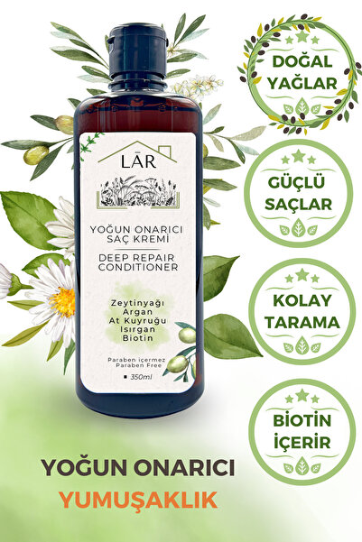 LAR Herbal Paraben Içermeyen Zengin Içerikli Yoğun Onarıcı Saç Kremi-350 ml