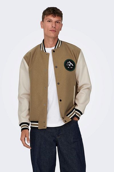Only & Sons JACQUETĂ VARSITY ONSJASON OTW MARO DESCHIS