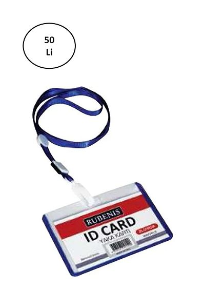 Rubenis Ru Benis Drawstring Id Badge Blue 50's