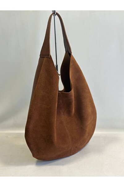 çkn sedat çakan çanta & fular & aksesuar Hakiki Süet Deri Hobo Kadın Omuz Çan...