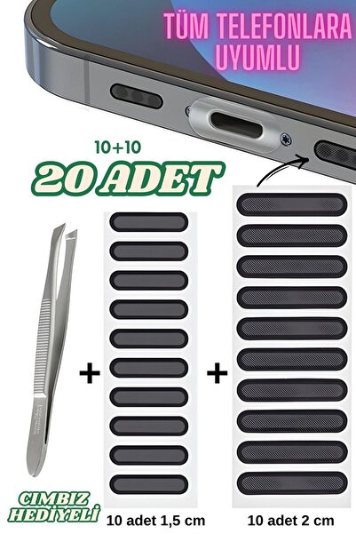 Vip Case 10 Adet Cep Telefonu Hoparlör Toz Önleyici Koruma Sticker Iphone Samsung Xiaomi Toz Bandı