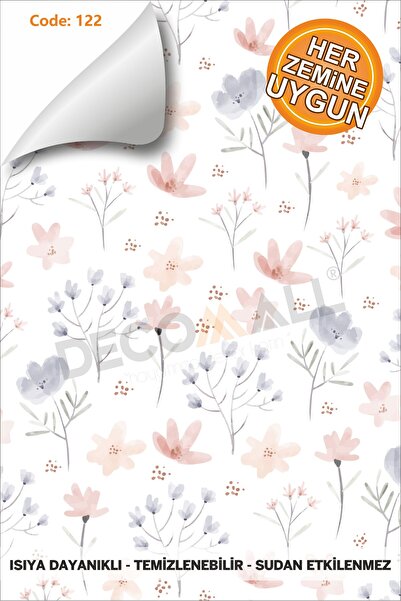 DECOMALL Pardoseală de bucătărie și baie rezistentă la apă, în culori de marm...