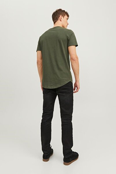 Jack & Jones Jack&Jones Khaki Crew Neck Tee - Ss Noos 12113648