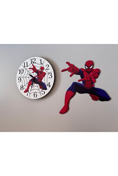 UViolets Dekoratif Ahşap Baskılı Örümcek Adam ( Spiderman ) Çocuk Odası Akses...