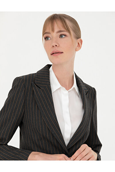Pierre Cardin Antrasit Slim Fit Ceket 50273080-VR006