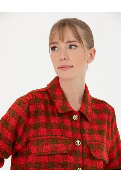 Pierre Cardin Camel Comfort Fit Lumberjack Shirt 50273139 -Vr015
