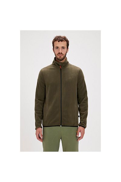 Bad Bear Bowie Full-zip Khaki Zippered Men's Fleece Sweatshirt