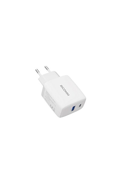 Ricomm 65w Gan Usb-c Usb-a Şarj Aleti Apple & Samsung Hızlı Şarj Cihazı 2mt 100w Type-c Kablo
