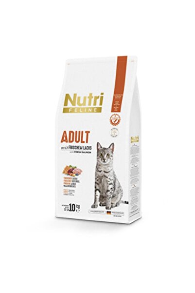 Nutri Feline Taze Somonlu ve Glutensiz Yetişkin Kedi Maması 10 kg - Adult Salmon
