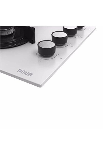 Uğur Uao 6040w0 Bcy Csr1 58 Cm Beyaz Cam Ankastre Ocak