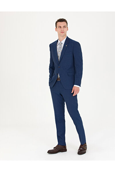 Pierre Cardin İndigo Çizgi Detaylı Takım Elbise 50277300-VR028