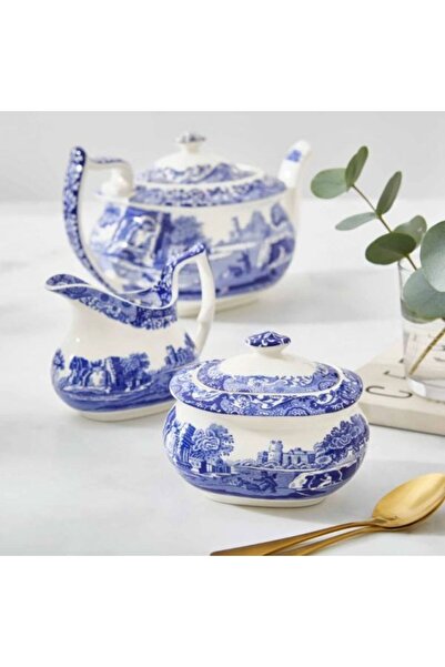 SPODE Blue Italian Porselen Şekerlik