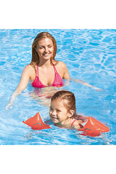 Intex قفازات للبحر وحمام السباحة 23*15 سم أحمر (58642)