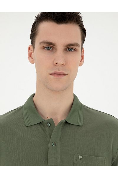 Pierre Cardin Μπλουζάκι Khaki Regular Fit Basic 50280753-vr027