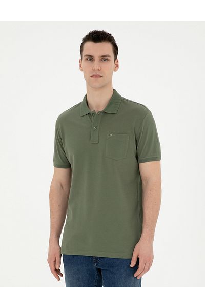 Pierre Cardin Μπλουζάκι Khaki Regular Fit Basic 50280753-vr027