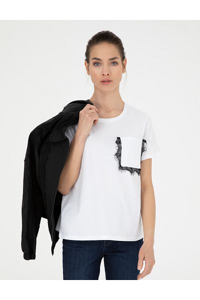 Pierre Cardin White Comfort Fit T-Shirt 50283419-Vr013