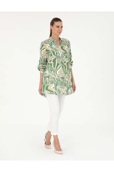 Pierre Cardin Green Comfort Fit Tunic 50284041 -Vr054