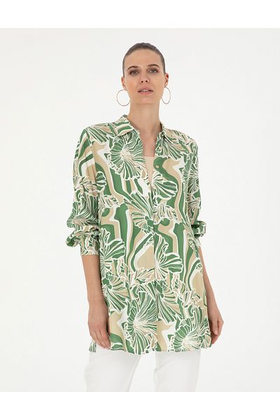 Pierre Cardin Green Comfort Fit Tunic 50284041 -Vr054