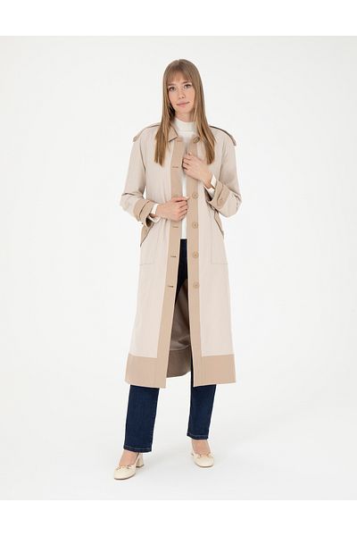 Pierre Cardin Beige Trench Coat 50285221 -Vr011