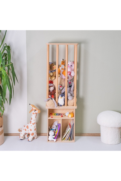 Orfis Montessori Pelüş Oyuncak Depolama Dolabı-1