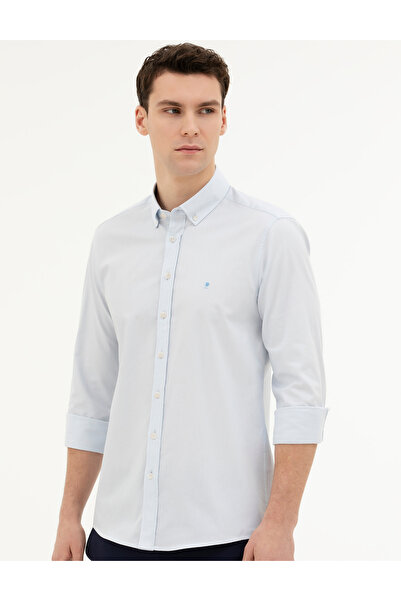 Pierre Cardin Açık Mavi Slim Fit Uzun Kollu Gömlek 50284872-VR003