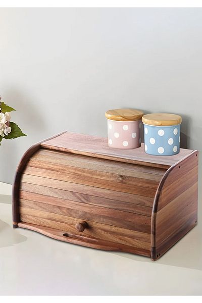HOMİNG Homing Quin Luxury Wooden Bread Cabinet 241714